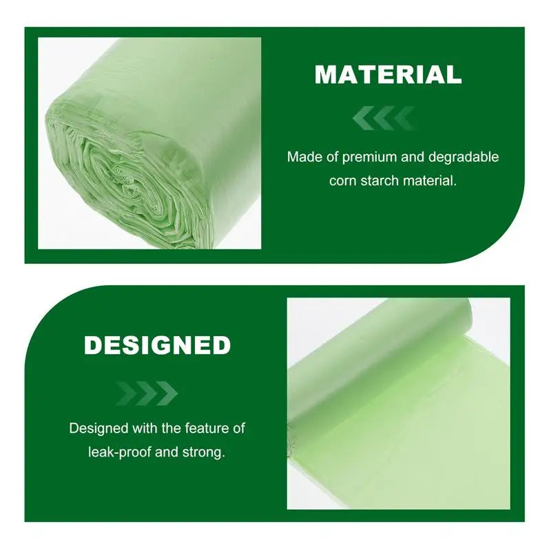 100 Biodegradable Small Trash Bags – 60×50cm – Eco-Friendly, Leakproof Kitchen & Office Can Liners