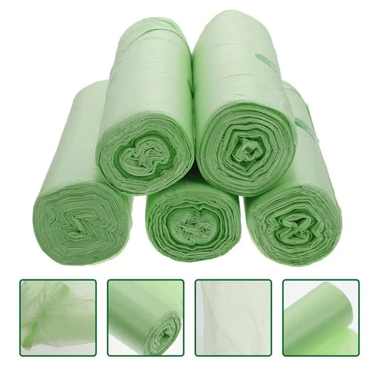 100 Biodegradable Small Trash Bags – 60×50cm – Eco-Friendly, Leakproof Kitchen & Office Can Liners